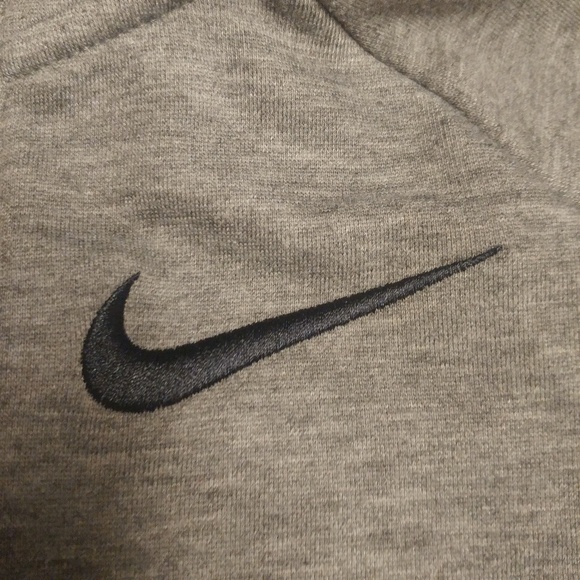 Nike • Girls Unisex Zip Front Hoodie Hooded Gray dri fit kids unisex sweatshirt - Picture 3 of 8